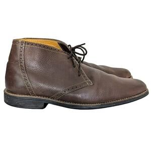 Sandro Moscoloni Leather Chukka Boot Men 10 Preppy Old Money Classic Minimalist